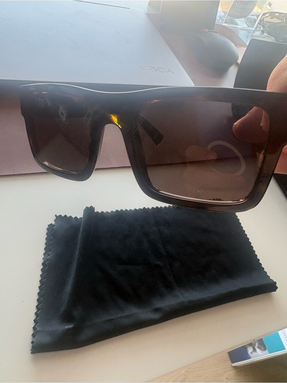 Prada Square Sunglasses in Dark Brown OPR 19WS